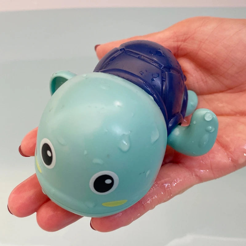 Baby Bath Toys Bathing Cute Swimming Turtle Whale Pool Beach Classic Chain Clockwork Water Toy For Kids Water Playing Toys Econic Blanks